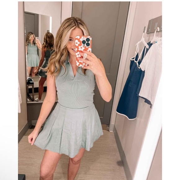 A New Day High Rise Pleated Teal Skort - NWT sz12 - Picture 4 of 8